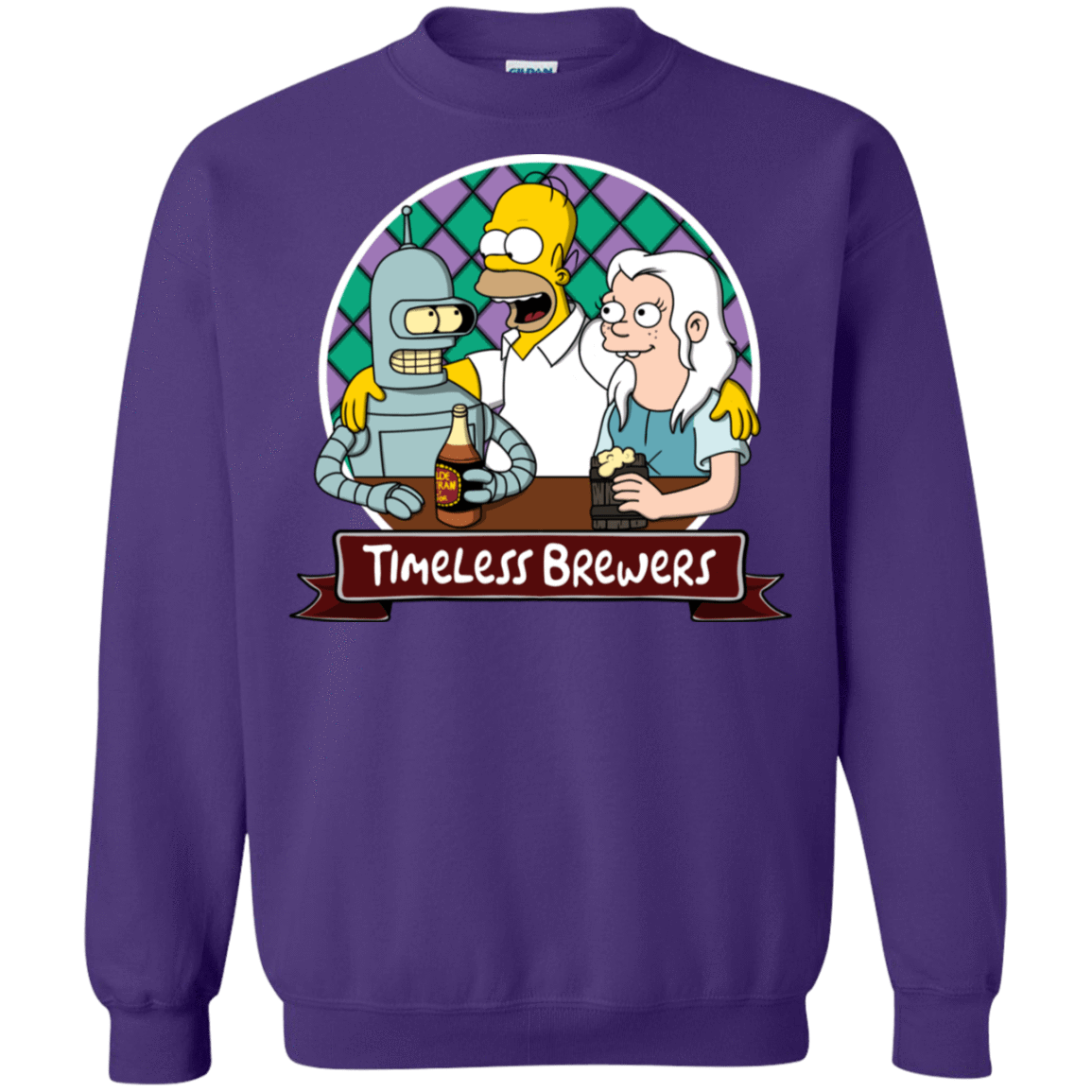 Sweatshirts Purple / S Timeless Brewers Crewneck Sweatshirt