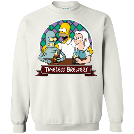 Sweatshirts White / S Timeless Brewers Crewneck Sweatshirt