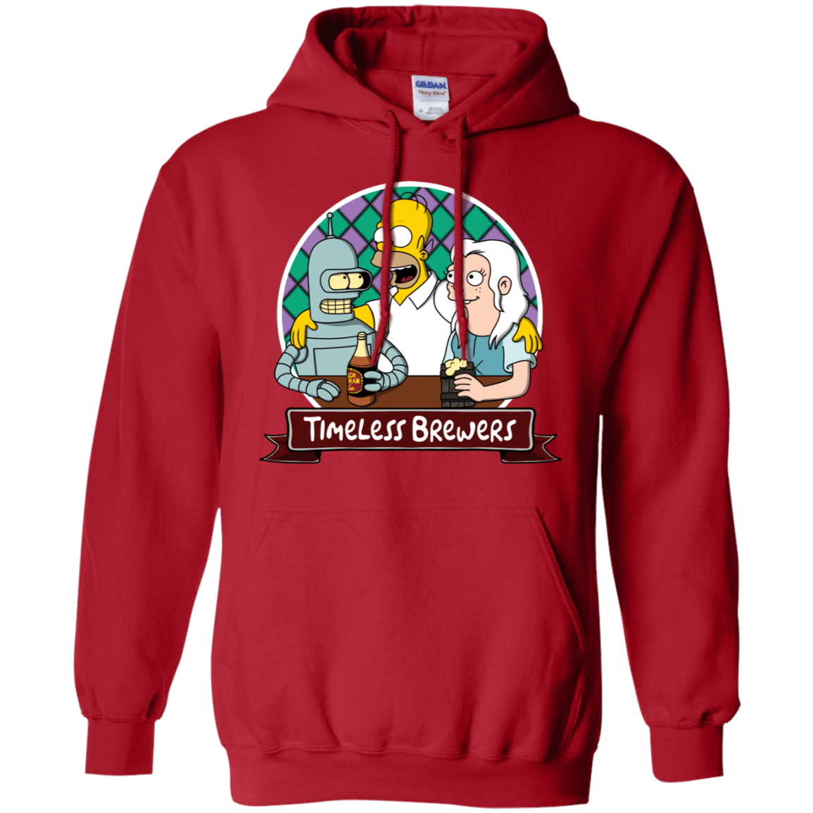 Sweatshirts Red / S Timeless Brewers Pullover Hoodie