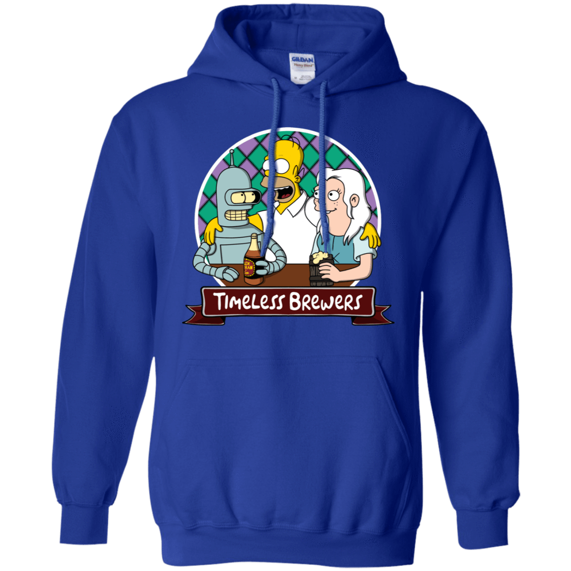 Sweatshirts Royal / S Timeless Brewers Pullover Hoodie