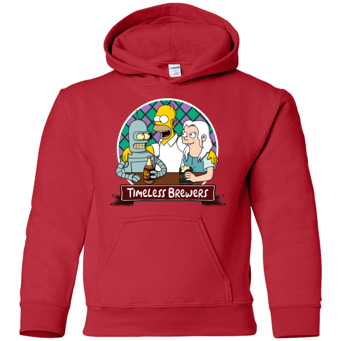 Sweatshirts Red / YS Timeless Brewers Youth Hoodie