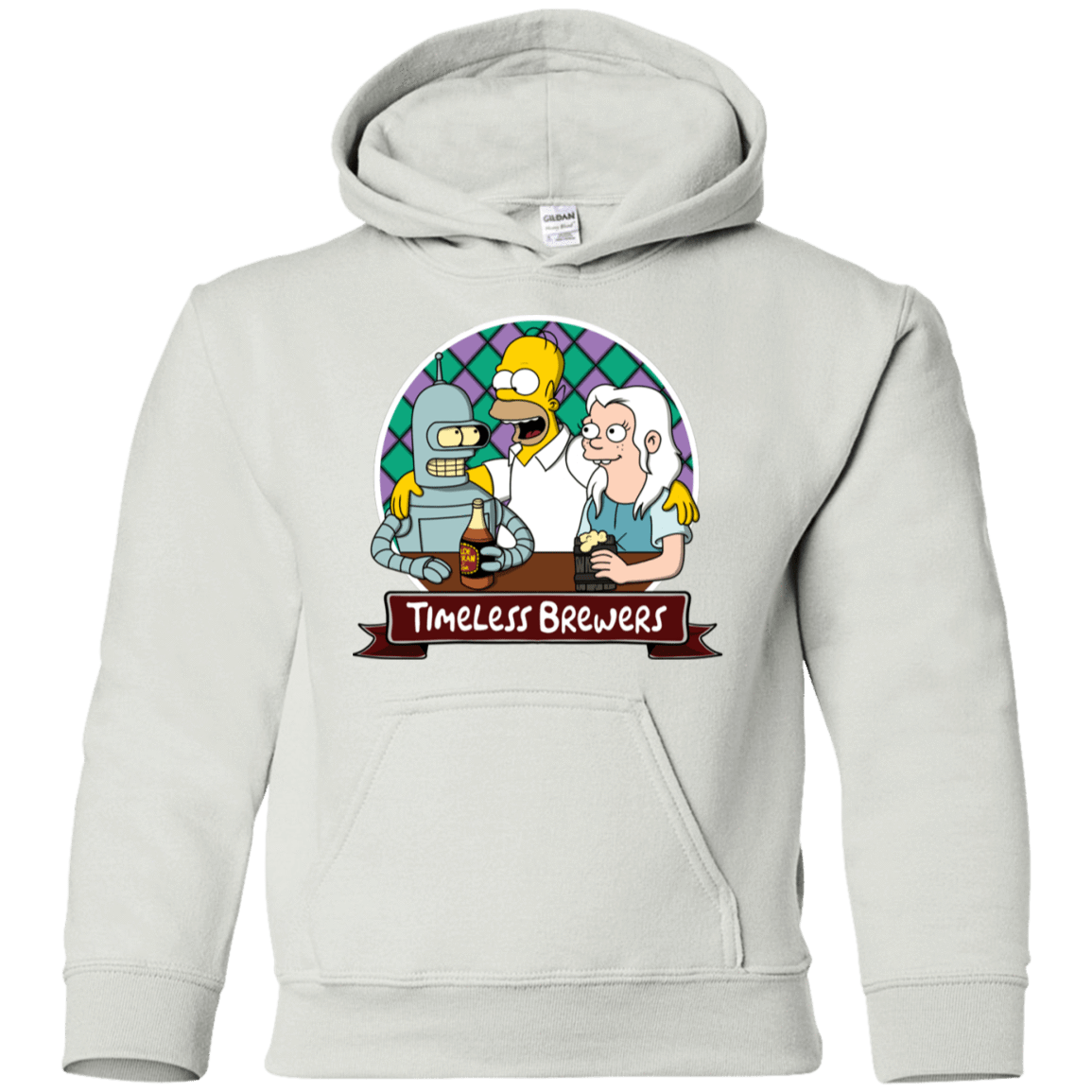 Sweatshirts White / YS Timeless Brewers Youth Hoodie