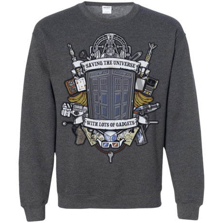 Sweatshirts Dark Heather / Small Timelord Crest Crewneck Sweatshirt