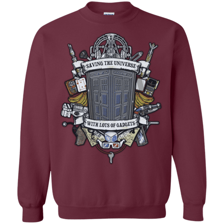 Sweatshirts Maroon / Small Timelord Crest Crewneck Sweatshirt