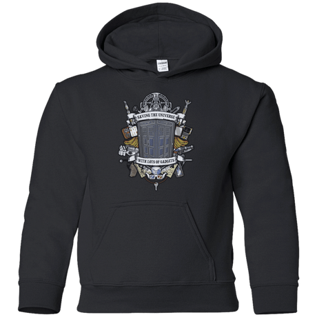 Sweatshirts Black / YS Timelord Crest Youth Hoodie