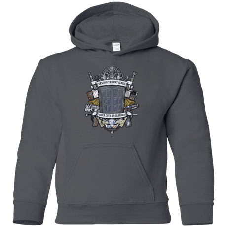 Sweatshirts Charcoal / YS Timelord Crest Youth Hoodie