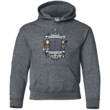 Sweatshirts Dark Heather / YS Timelord Crest Youth Hoodie