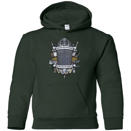 Sweatshirts Forest Green / YS Timelord Crest Youth Hoodie