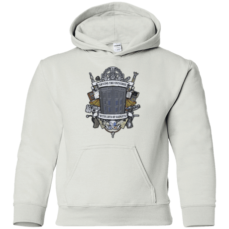 Sweatshirts White / YS Timelord Crest Youth Hoodie
