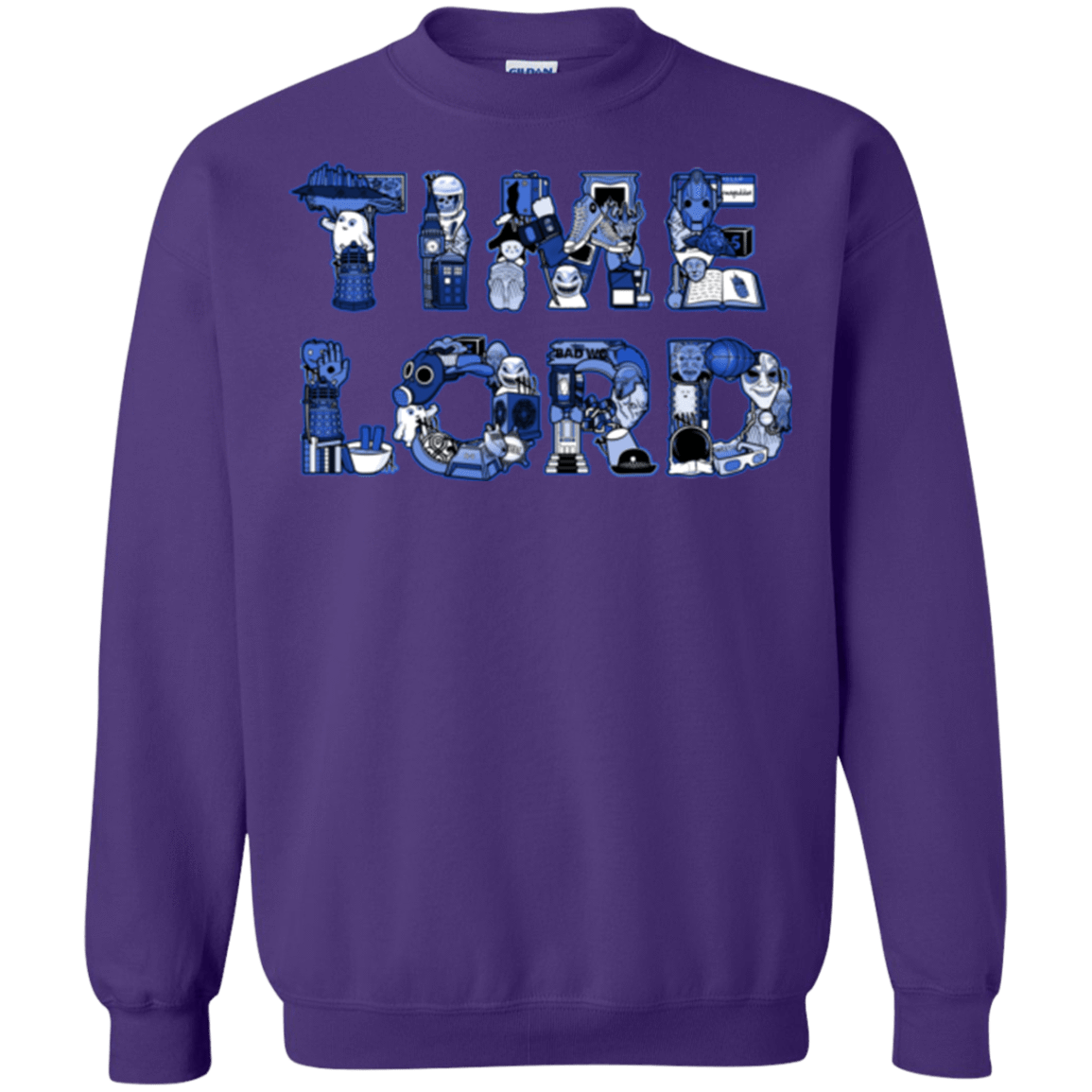 Sweatshirts Purple / Small Timelord Crewneck Sweatshirt