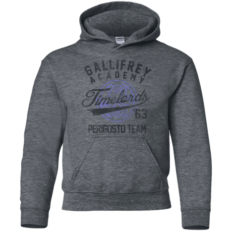 Sweatshirts Dark Heather / YS Timelords Academy Youth Hoodie