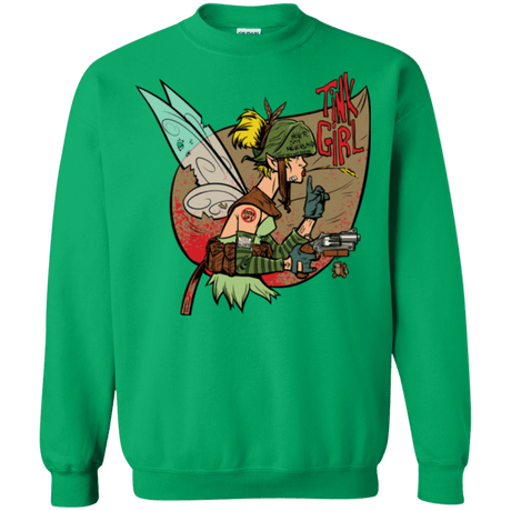Sweatshirts Irish Green / Small Tink Girl Crewneck Sweatshirt