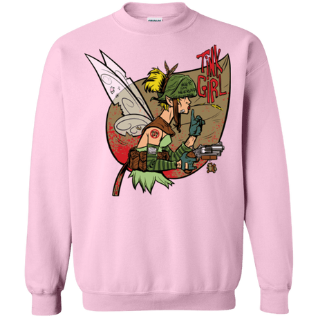 Sweatshirts Light Pink / Small Tink Girl Crewneck Sweatshirt