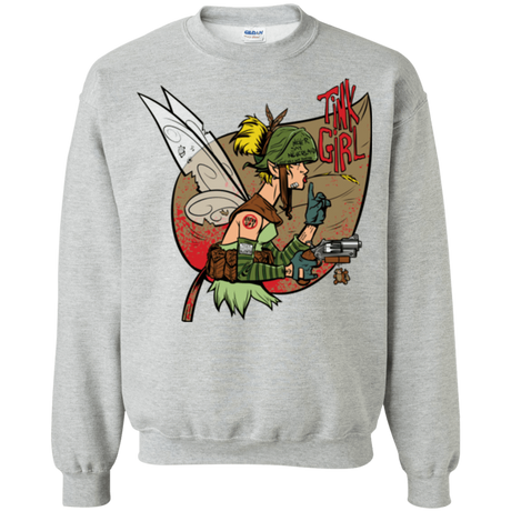 Sweatshirts Sport Grey / Small Tink Girl Crewneck Sweatshirt