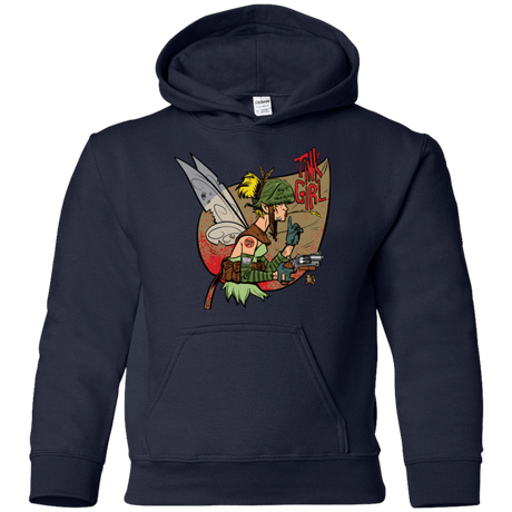 Sweatshirts Navy / YS Tink Girl Youth Hoodie