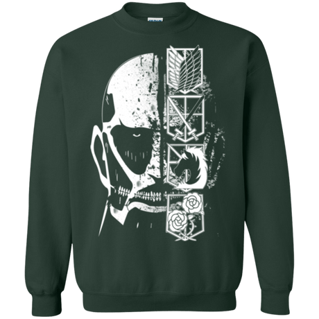 Sweatshirts Forest Green / Small Titan Black Crewneck Sweatshirt