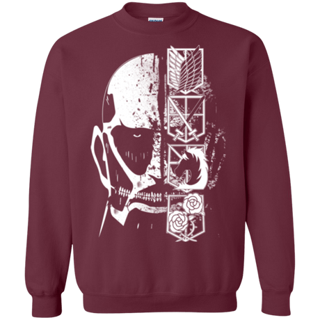 Sweatshirts Maroon / Small Titan Black Crewneck Sweatshirt