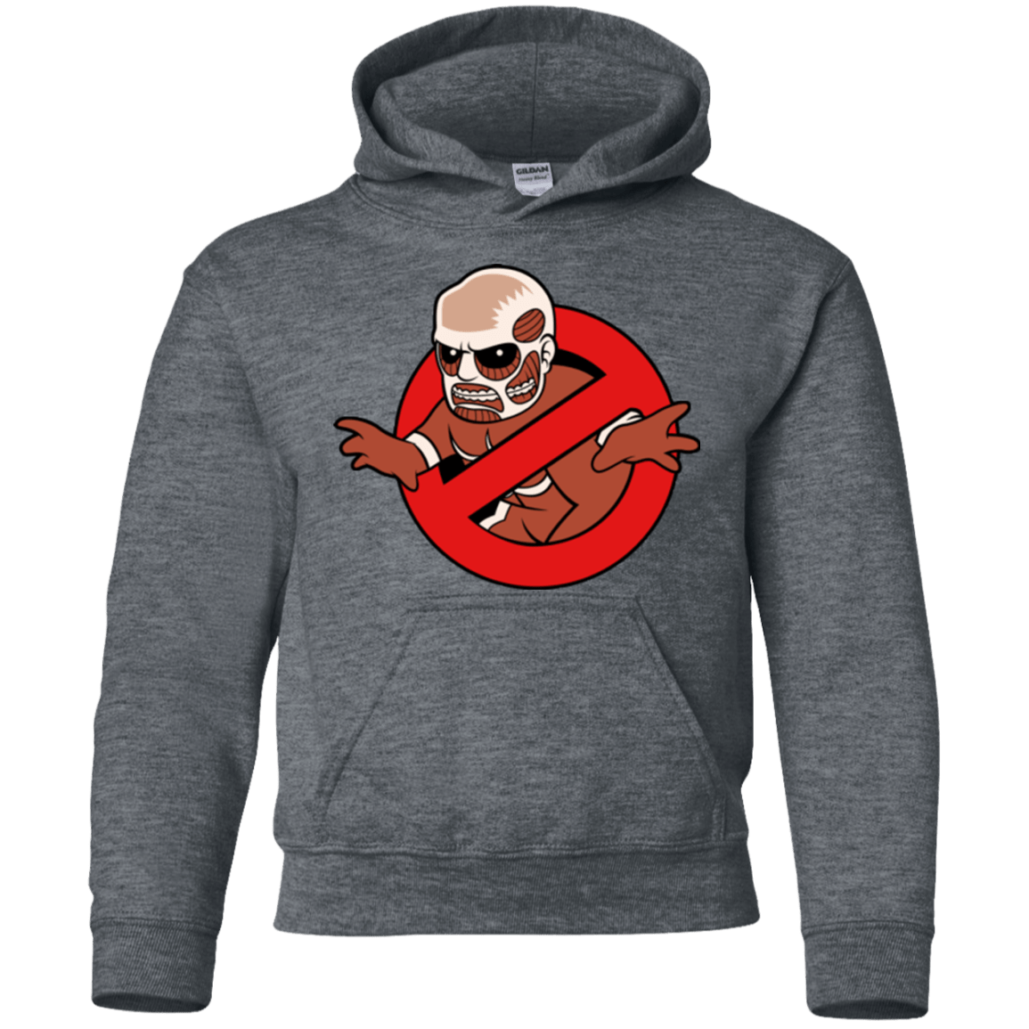Sweatshirts Dark Heather / YS Titan Busters Youth Hoodie