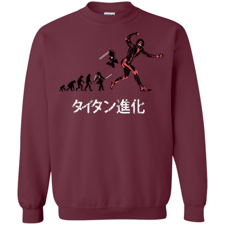 Sweatshirts Maroon / Small Titan Evolution Crewneck Sweatshirt