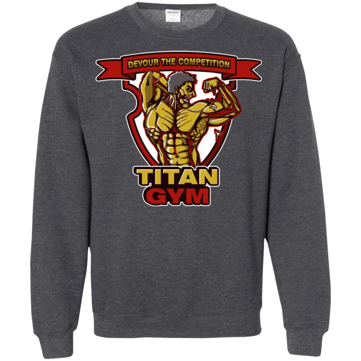 Sweatshirts Dark Heather / S Titan Gym Crewneck Sweatshirt