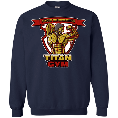 Sweatshirts Navy / S Titan Gym Crewneck Sweatshirt