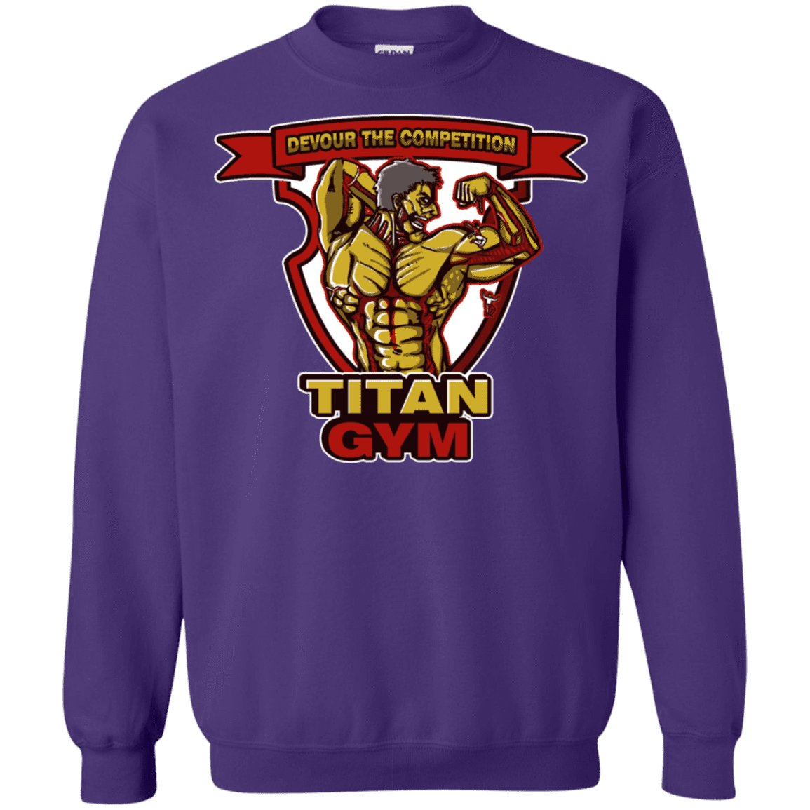 Sweatshirts Purple / S Titan Gym Crewneck Sweatshirt