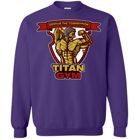 Sweatshirts Purple / S Titan Gym Crewneck Sweatshirt