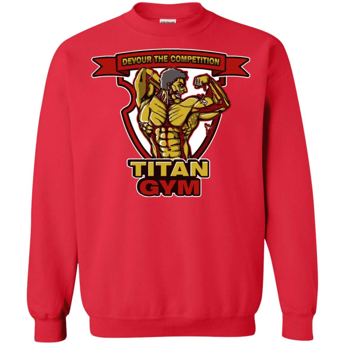 Sweatshirts Red / S Titan Gym Crewneck Sweatshirt