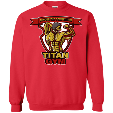 Sweatshirts Red / S Titan Gym Crewneck Sweatshirt