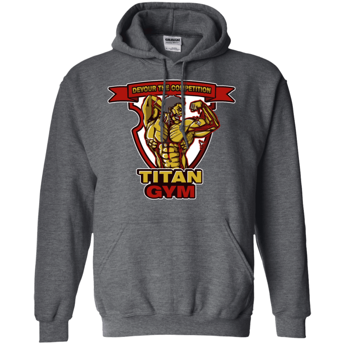 Sweatshirts Dark Heather / S Titan Gym Pullover Hoodie