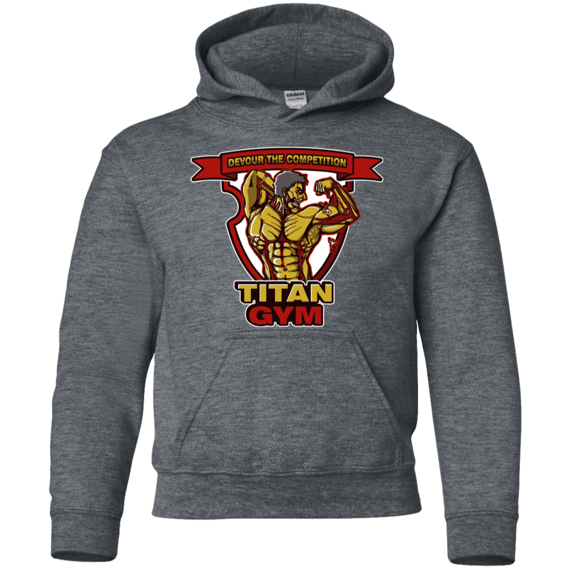 Sweatshirts Dark Heather / YS Titan Gym Youth Hoodie