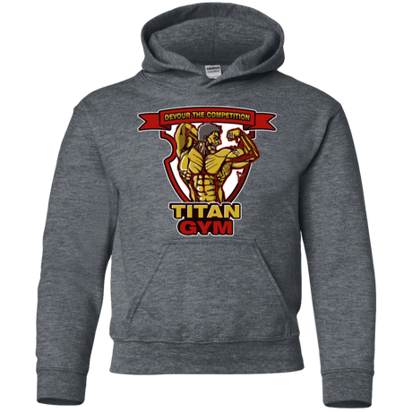 Sweatshirts Dark Heather / YS Titan Gym Youth Hoodie