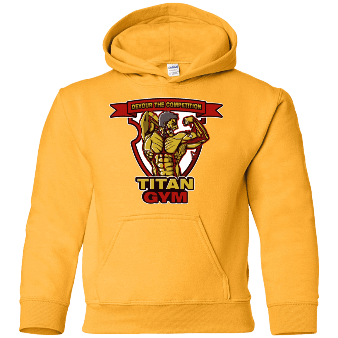 Sweatshirts Gold / YS Titan Gym Youth Hoodie