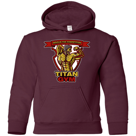 Sweatshirts Maroon / YS Titan Gym Youth Hoodie