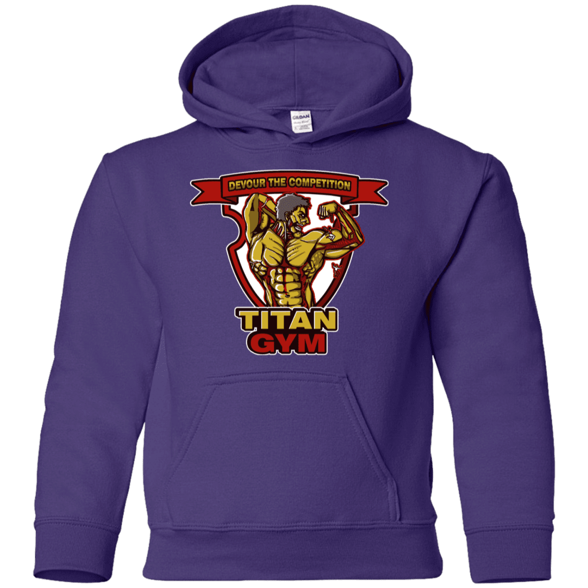 Sweatshirts Purple / YS Titan Gym Youth Hoodie