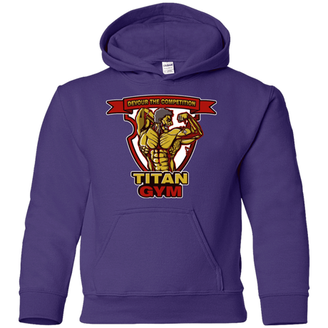 Sweatshirts Purple / YS Titan Gym Youth Hoodie