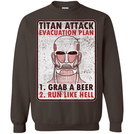 Sweatshirts Dark Chocolate / Small Titan plan Crewneck Sweatshirt