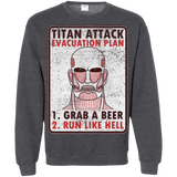 Sweatshirts Dark Heather / Small Titan plan Crewneck Sweatshirt