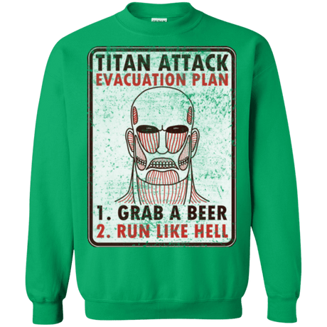 Sweatshirts Irish Green / Small Titan plan Crewneck Sweatshirt