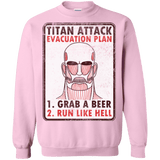 Sweatshirts Light Pink / Small Titan plan Crewneck Sweatshirt