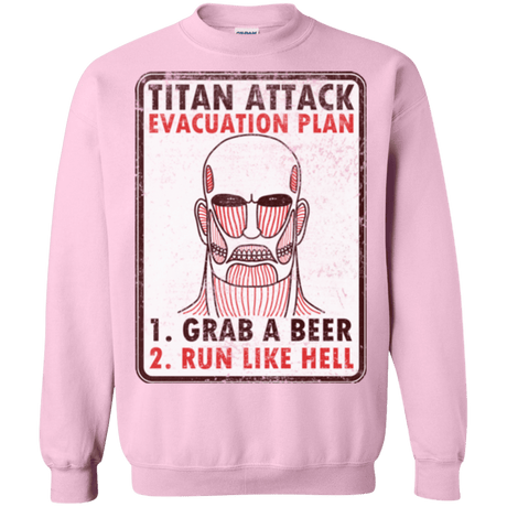 Sweatshirts Light Pink / Small Titan plan Crewneck Sweatshirt