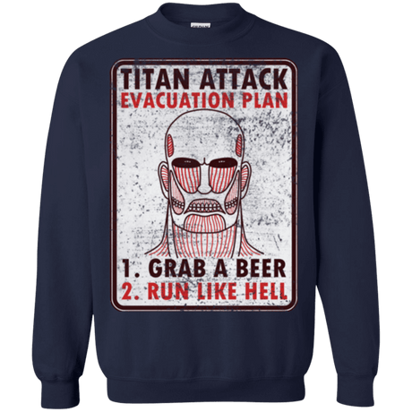 Sweatshirts Navy / Small Titan plan Crewneck Sweatshirt