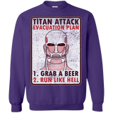 Sweatshirts Purple / Small Titan plan Crewneck Sweatshirt