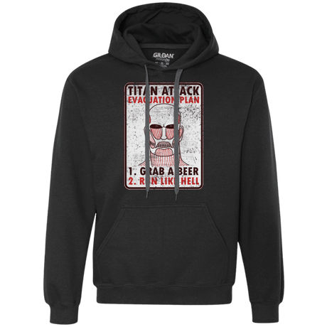 Sweatshirts Black / Small Titan plan Premium Fleece Hoodie