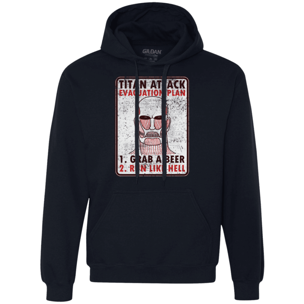 Sweatshirts Navy / Small Titan plan Premium Fleece Hoodie