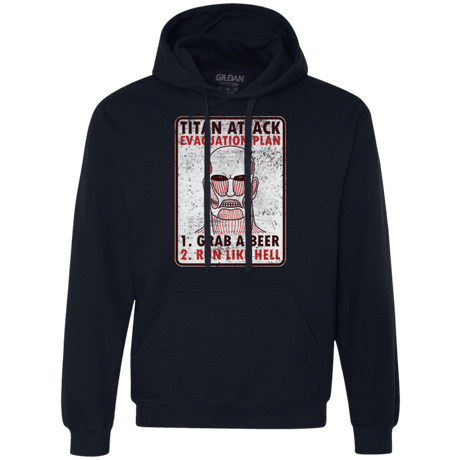 Sweatshirts Navy / Small Titan plan Premium Fleece Hoodie