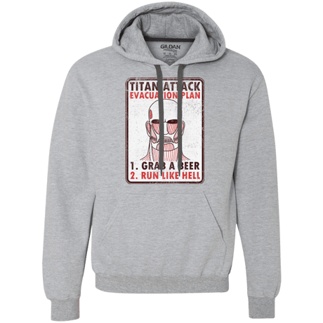 Sweatshirts Sport Grey / Small Titan plan Premium Fleece Hoodie