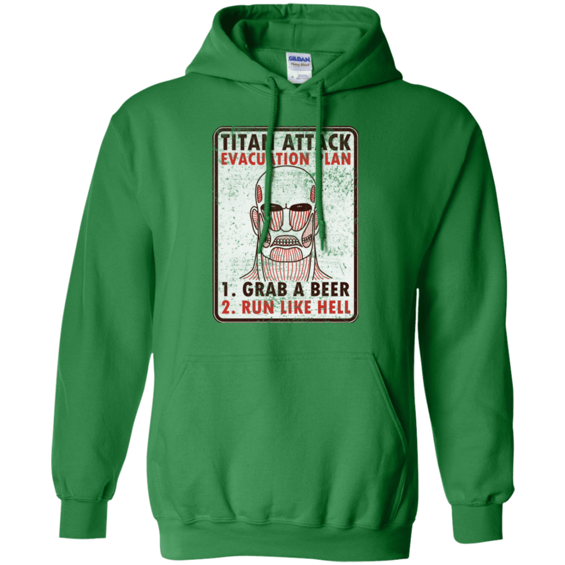 Sweatshirts Irish Green / Small Titan plan Pullover Hoodie
