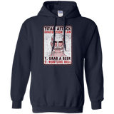Sweatshirts Navy / Small Titan plan Pullover Hoodie