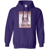 Sweatshirts Purple / Small Titan plan Pullover Hoodie